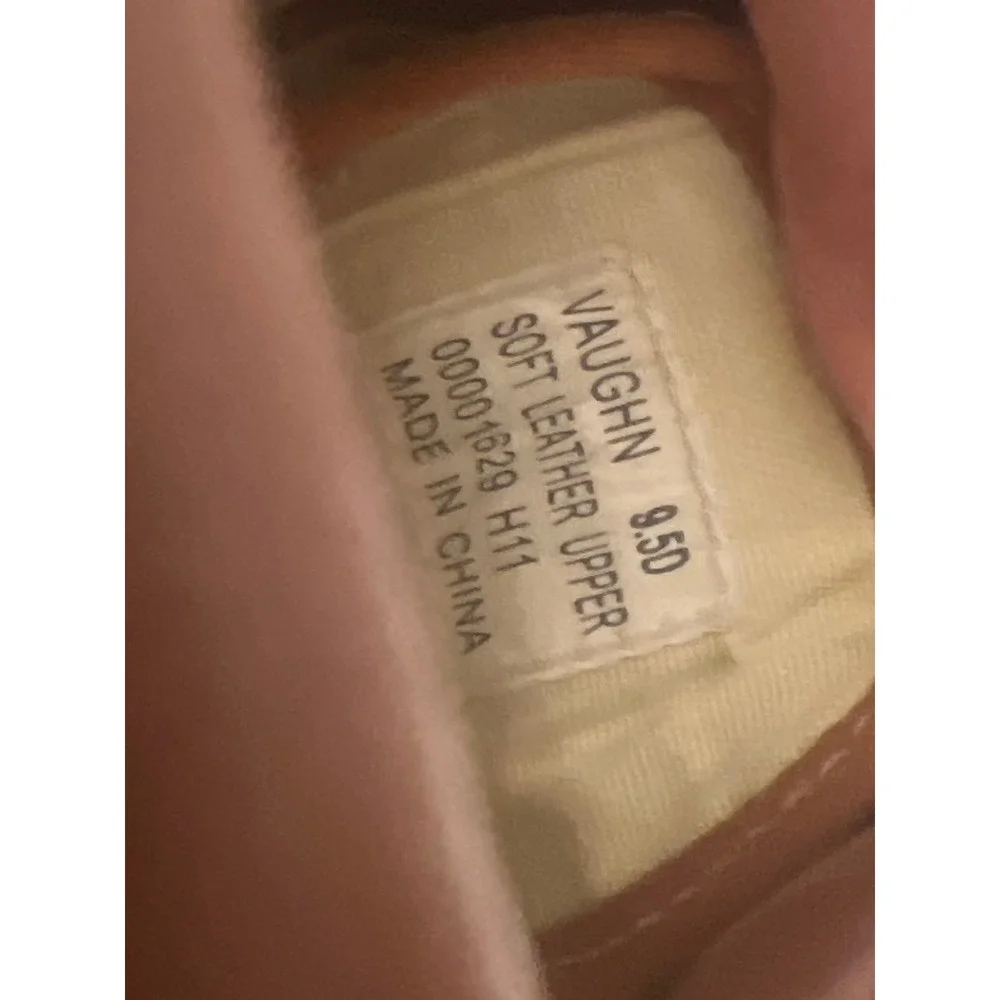 Polo Ralph Lauren Vaughn Sneakers Tan Brown Leather Low Top Pony‎ Shoes Preppy
